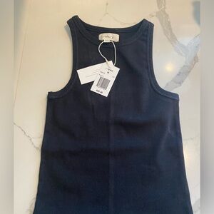 L*Space Black Ribbed Tank Top